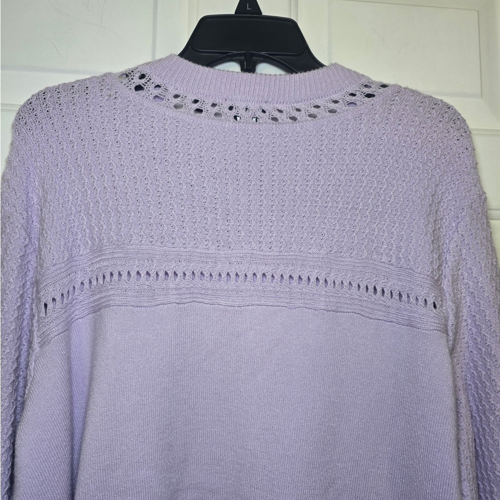 Cyrus Woman’s Lavendar Sweater Size 2X NEW Plus Textured Retail $99 Light - Picture 9 of 11